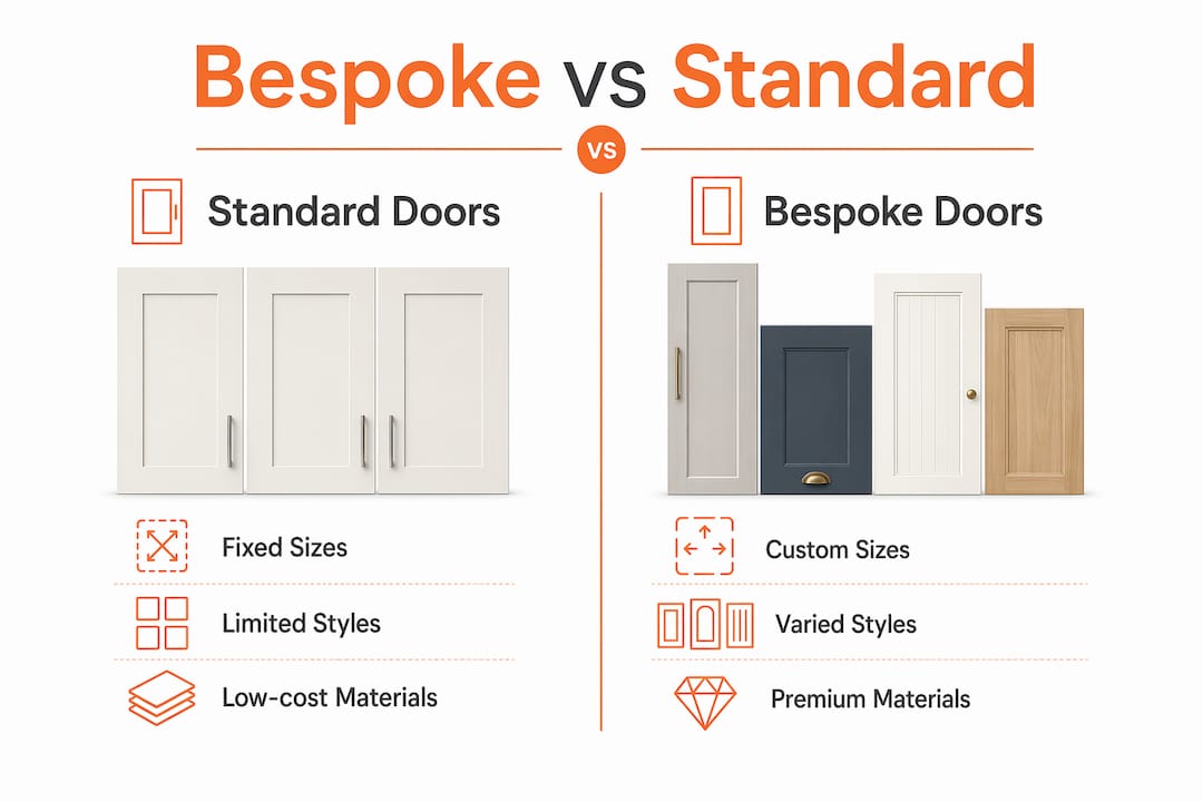bespoke kitchen doors from DIY Doors