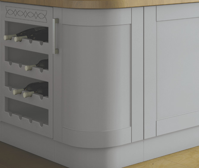 Bella Shaker Curved Door